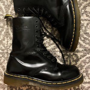 Dr. Martens 10 Hole Black Boots